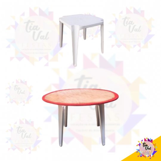 MESA CAVALETE REDONDA 1,17M