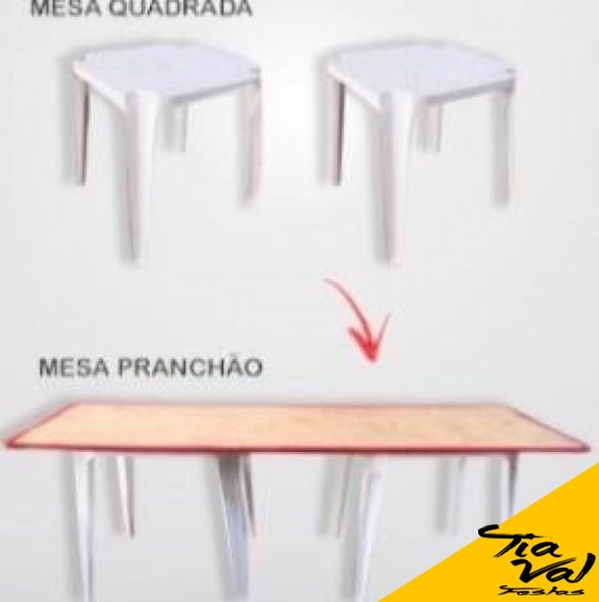 MESA CAVALETE RETANGULAR 2,20M X 0,80CM