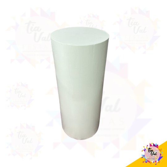 MESA CILINDRO BRANCA - ALTA - PEQUENA 30 X 72
