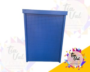 Foto de MESA CUBO AZUL ROYAL MEDIA PEGBOARD