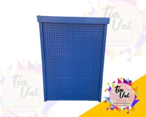 Foto de MESA CUBO AZUL ROYAL PEQUENA PEGBOARD