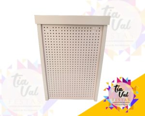 Foto de MESA CUBO ROSA BEBE GRANDE PEGBOARD