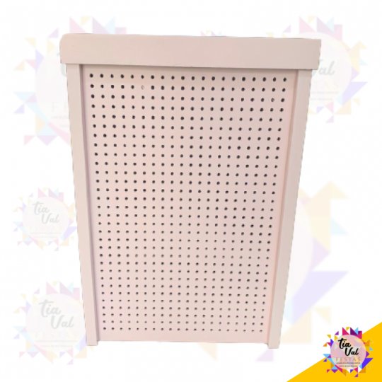 MESA CUBO ROSA BEBE MEDIA PEGBOARD