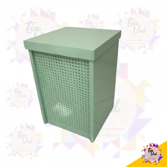 MESA CUBO VERDE BEBE GRANDE PEGBOARD