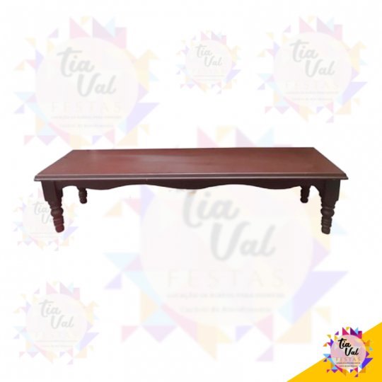 MESA DE MADEIRA CERA BAIXA