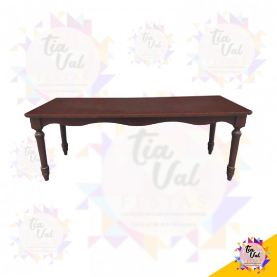 MESA DE MADEIRA RETANGULAR CERA 2,20 M X 0,84 CM