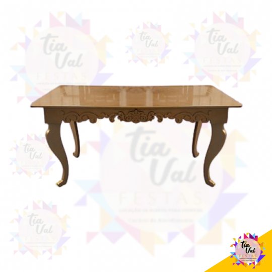 MESA DOURADA RETANGULAR 1,50 M