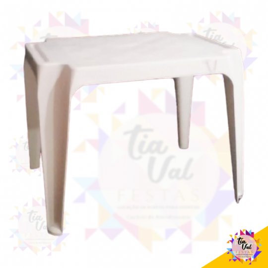 MESA RETANGULAR INFANTIL - BRANCA - 45 X 55CM