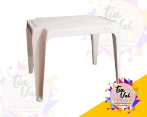 Foto de MESA RETANGULAR INFANTIL - BRANCA - 45 x 55cm
