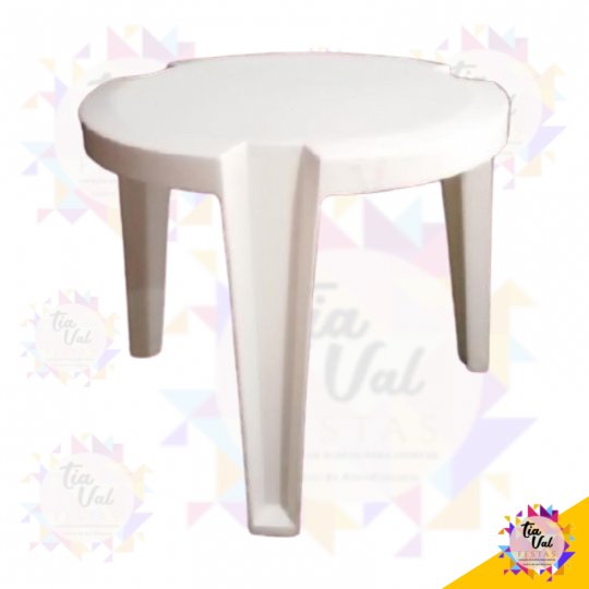 MESA REDONDA INFANTIL - BRANCA - 45 X 38CM