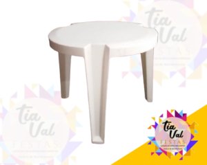 Foto de Mesa infantil branca redonda ((plastico))