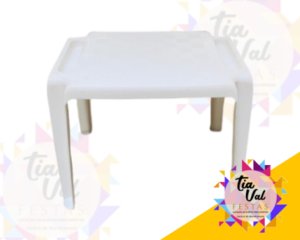 Foto de MESA INFANTIL BRANCA RETANGULAR -PLASTICO