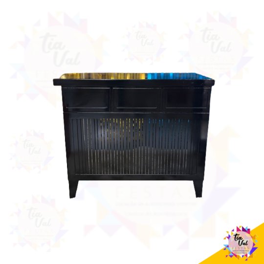 MESA PRETA - MDF - DESMONTAVEL