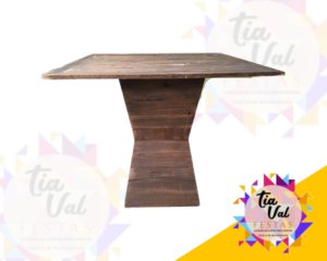 Foto de MESA QUADRADA RUSTICA  1x1m