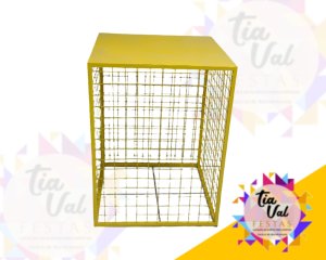 Foto de MESA QUADRADA TELADA AMARELO BEBE 0,60X 0,60G