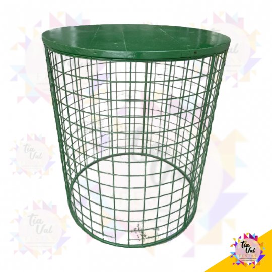 MESA REDONDA TELADA VERDE (MEDIA)