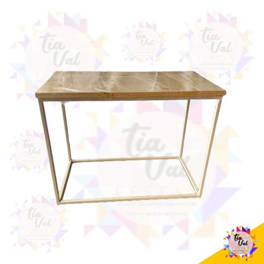 MESA RETANGULAR BEGE CLARA 41 X 82