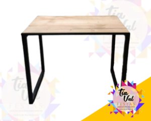 Foto de MESA RETANGULAR PRETA - FERRO 0,98 x 0,72 cm