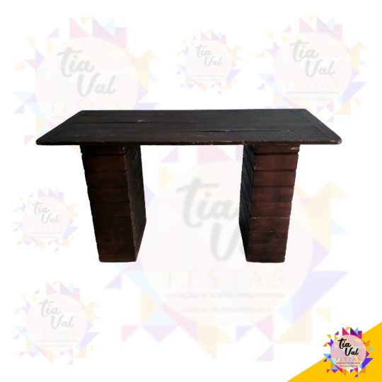 MESA RETANGULAR RUSTICA COLONIAL 1,5X0,70