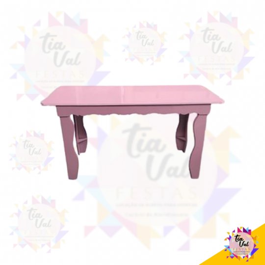 MESA ROSA CLARO ONDA BAIXA