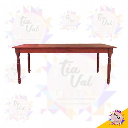 MESA RÚSTICA RETANGULAR - PESADA