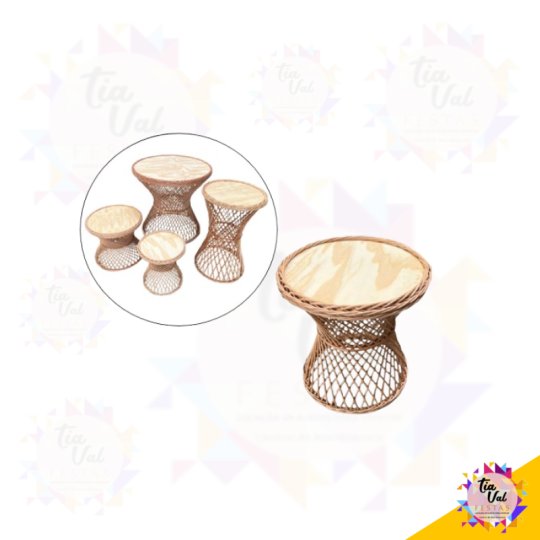 MESA VIME - PP - 0,40 DIAM X 0,40 ALT