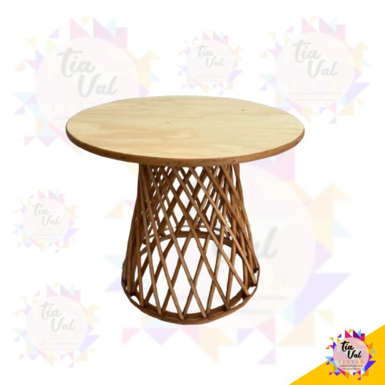 MESA VIME TRELIÇA  - GRANDE - 79 DIAM X 79 CM ALT