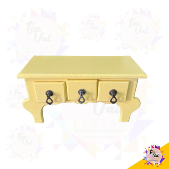 MINI COMODA - PORTA DOCES - AMARELO CANDY