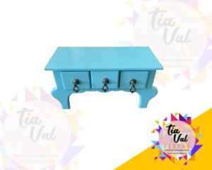 Foto de MINI COMODA - PORTA DOCES - AZUL CLARO