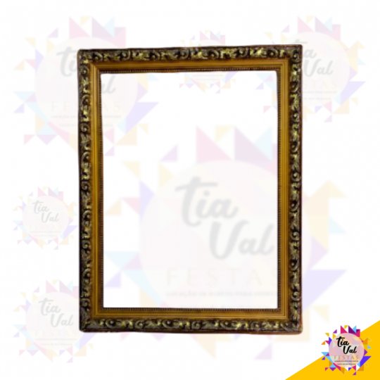 MOLDURA DOURADA RETANGULAR
