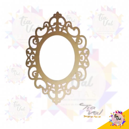 MOLDURA DOURADO OVAL GG