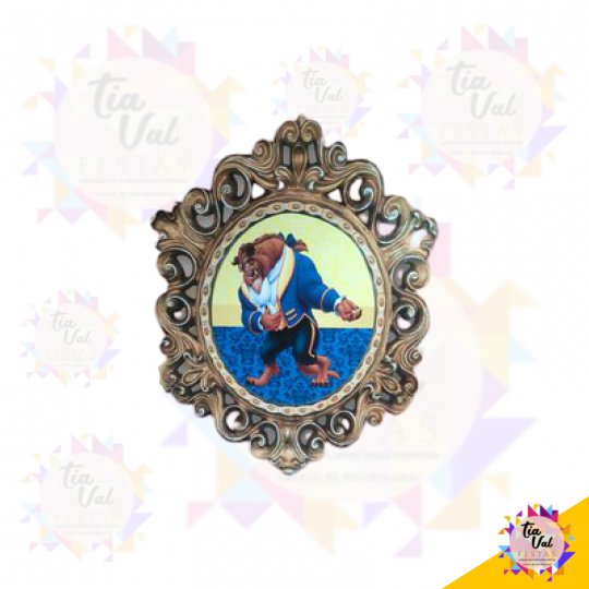 MOLDURA FERA - BELA E A FERA PVC -  79 X 60