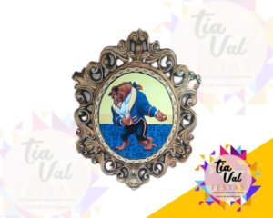 Foto de MOLDURA FERA - BELA E A FERA PVC -  79 x 60