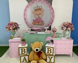 Foto de INSPIRAÇÃO CHA BABY ROSA URSINHA 