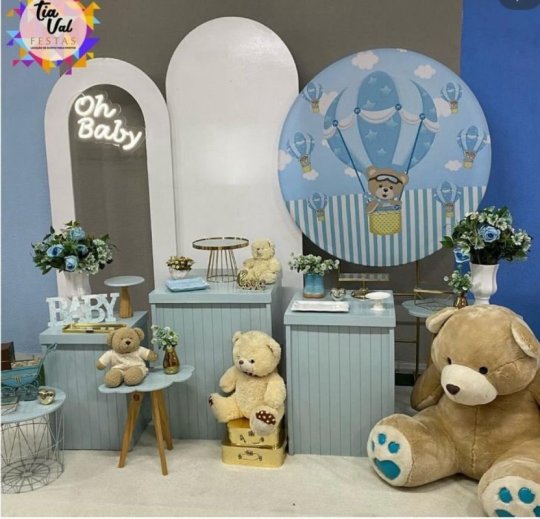 INSPIRAÇÃO CHA DE BABY AZUL OH BABY