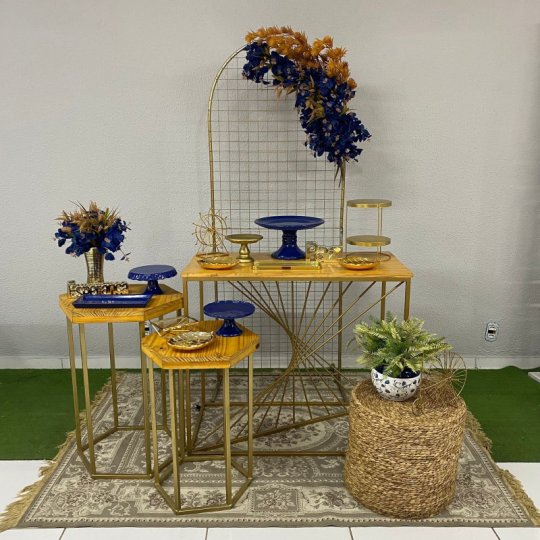 INSPIRAÇÃO DOURADA AZUL FEMININA