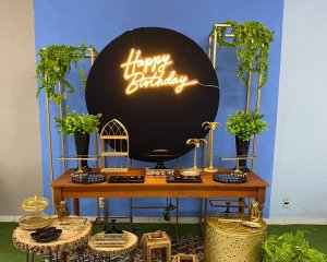 Foto de INSPIRAÇÃO DOURADA - PRETA - HAPPY BIRTHDAY