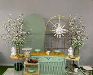 Foto de INSPIRAÇÃO EUCARISTIA VERDE E BRANCO PAINEL ROMANO