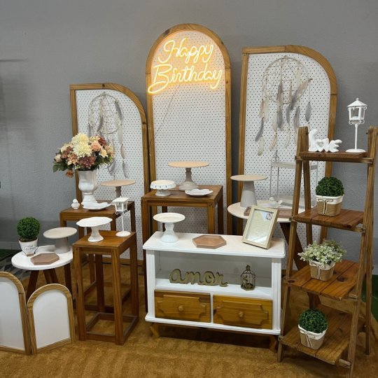 INSPIRAÇÃO HAPPY PAINEL INDIANO MESAS CRUAS