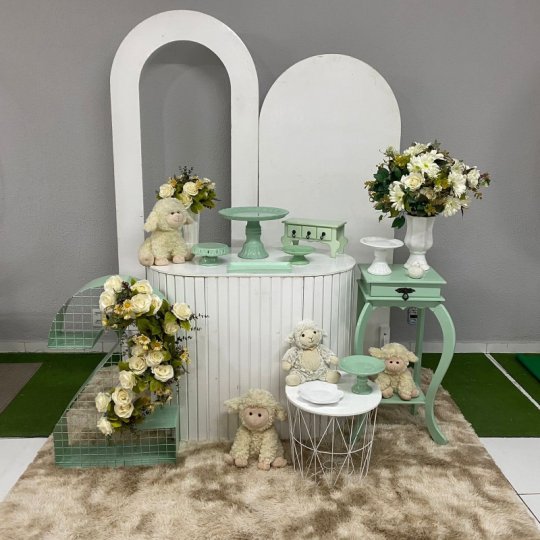 INSPIRAÇÃO OVELHA VERDE MESA OVAL