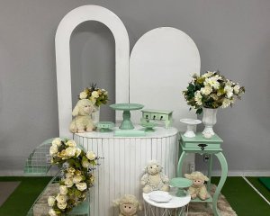 Foto de INSPIRAÇÃO OVELHA VERDE  MESA OVAL