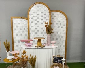 Foto de INSPIRAÇÃO PAINEL INDIANO CÔMODA OVAL