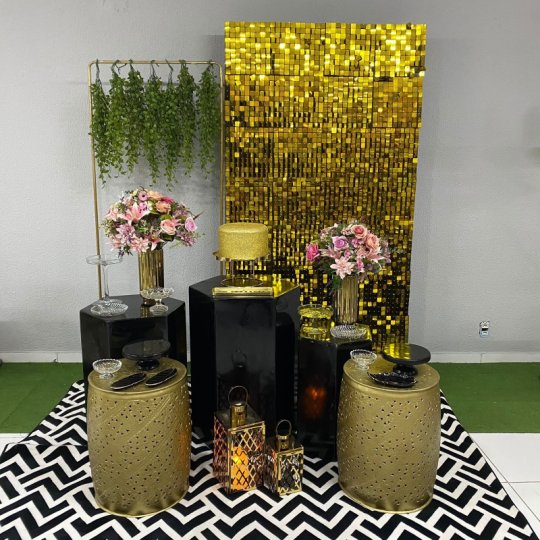 INSPIRAÇÃO PRETA DOURADA SHINE