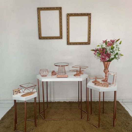 INSPIRAÇÃO ROSÉ COM DOURADO  - VALOR A SER CONSULTADO