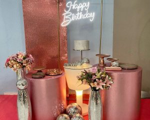 Foto de INSPIRAÇÃO ROSE - PAINEL ROSE - HAPPY BIRYHDAY