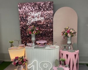Foto de INSPIRAÇÃO ROSE PAINEL SHINE