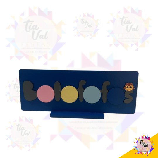 NOME BOLO FOFO - MDF - 11 X 30CM