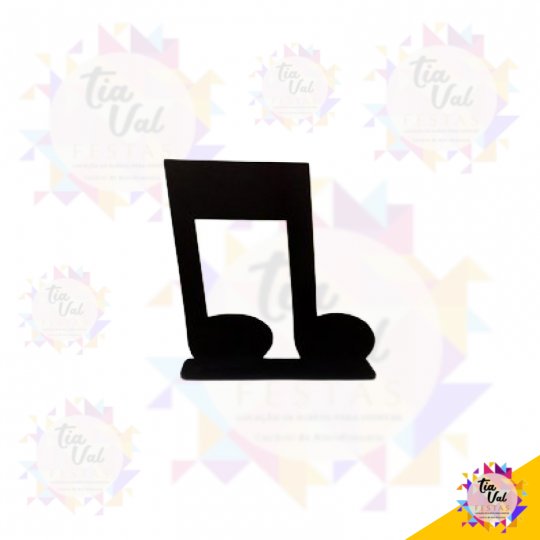 NOTA MUSICAL DUPLA - MDF - MUSICA