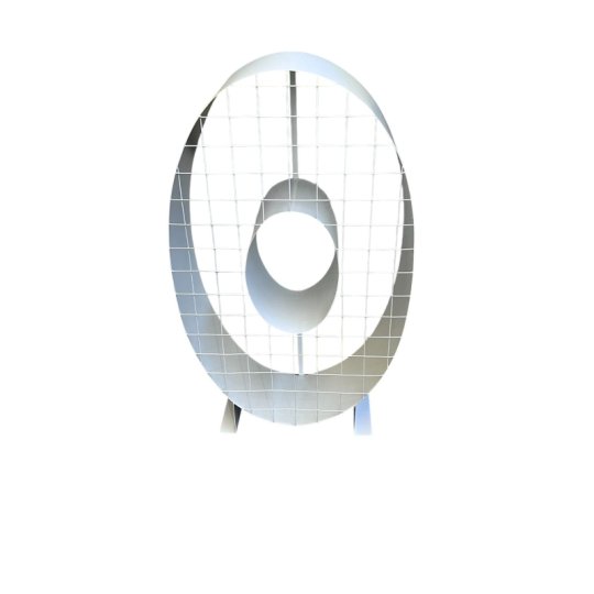 NUMERO 0 ZERO BRANCO - FERRO  - 80 CM