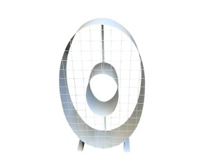 Foto de NUMERO 0 ZERO BRANCO - FERRO  - 80 CM